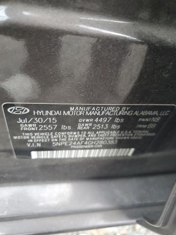 Photo 11 VIN: 5NPE24AF4GH280383 - HYUNDAI SONATA SE 