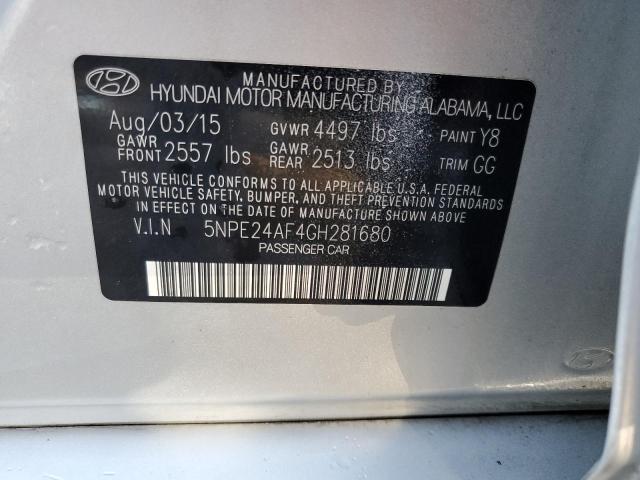 Photo 11 VIN: 5NPE24AF4GH281680 - HYUNDAI SONATA 