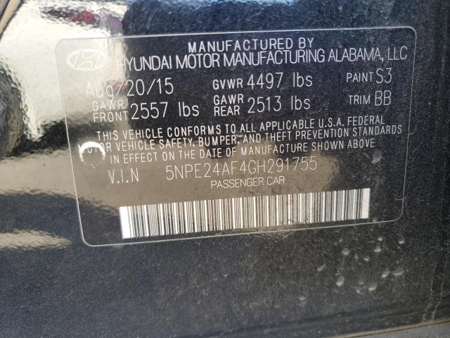 Photo 11 VIN: 5NPE24AF4GH291755 - HYUNDAI SONATA SE 