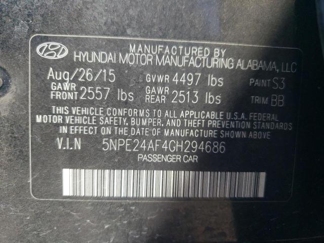 Photo 11 VIN: 5NPE24AF4GH294686 - HYUNDAI SONATA 