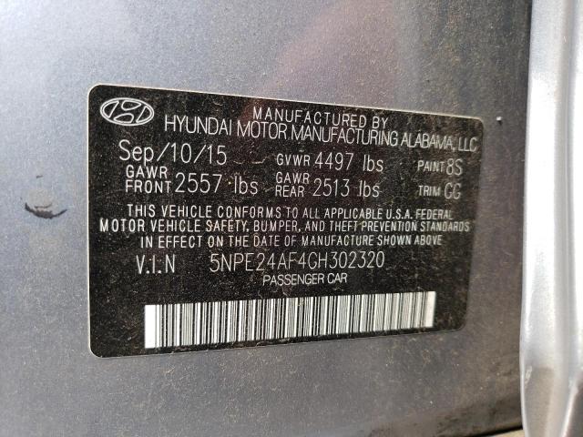 Photo 11 VIN: 5NPE24AF4GH302320 - HYUNDAI SONATA SE 