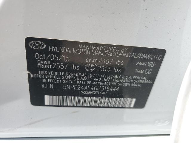 Photo 11 VIN: 5NPE24AF4GH316444 - HYUNDAI SONATA SE 