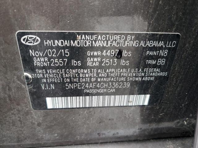 Photo 11 VIN: 5NPE24AF4GH336239 - HYUNDAI SONATA SE 