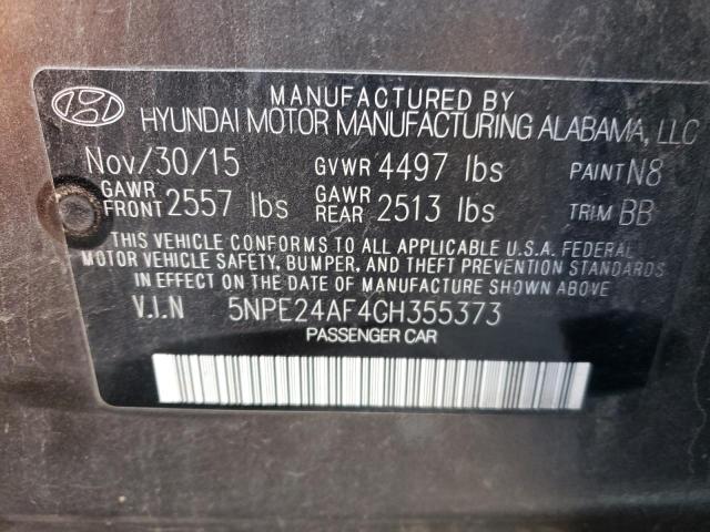 Photo 11 VIN: 5NPE24AF4GH355373 - HYUNDAI SONATA SE 