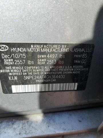 Photo 9 VIN: 5NPE24AF4GH364400 - HYUNDAI SONATA SE 