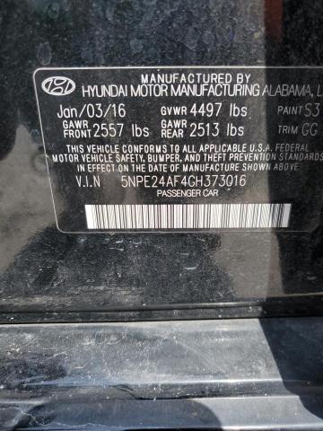 Photo 11 VIN: 5NPE24AF4GH373016 - HYUNDAI SONATA SE 