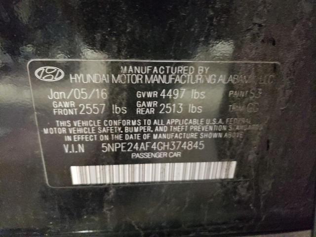 Photo 11 VIN: 5NPE24AF4GH374845 - HYUNDAI SONATA 