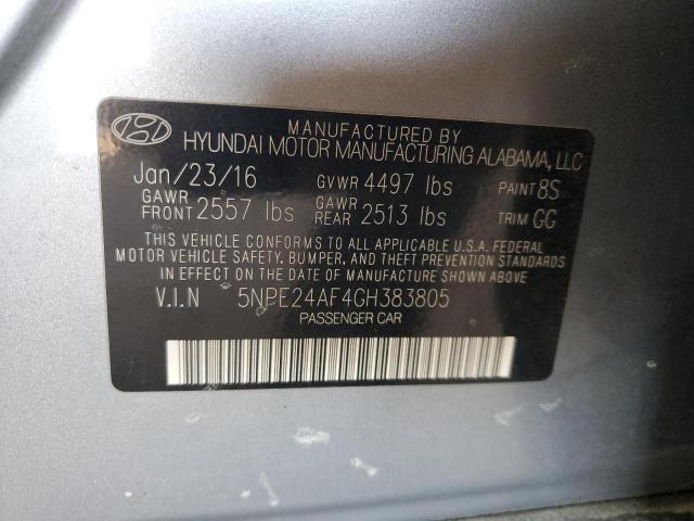 Photo 11 VIN: 5NPE24AF4GH383805 - HYUNDAI SONATA 