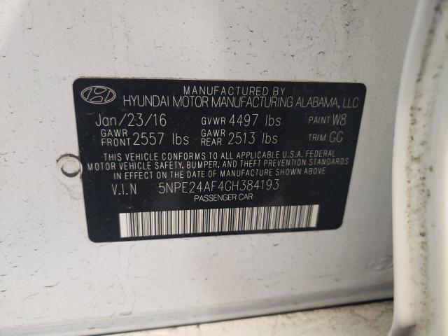 Photo 11 VIN: 5NPE24AF4GH384193 - HYUNDAI SONATA 