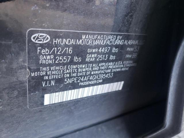 Photo 9 VIN: 5NPE24AF4GH395453 - HYUNDAI SONATA SE 