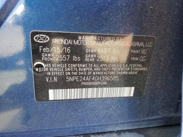 Photo 11 VIN: 5NPE24AF4GH396585 - HYUNDAI SONATA SE 