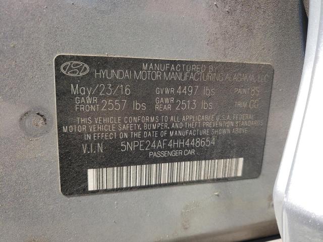 Photo 9 VIN: 5NPE24AF4HH448654 - HYUNDAI SONATA SE 