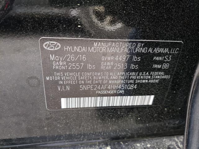 Photo 9 VIN: 5NPE24AF4HH451084 - HYUNDAI SONATA SE 