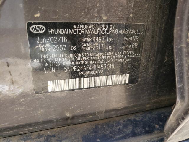 Photo 9 VIN: 5NPE24AF4HH453448 - HYUNDAI SONATA 