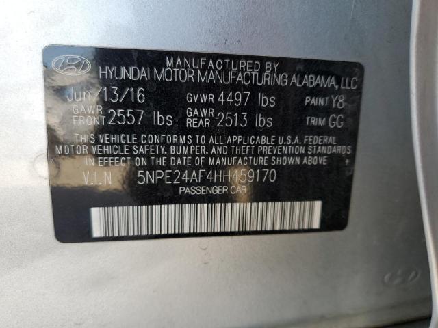 Photo 9 VIN: 5NPE24AF4HH459170 - HYUNDAI SONATA SE 