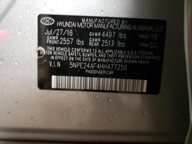 Photo 11 VIN: 5NPE24AF4HH477250 - HYUNDAI SONATA 