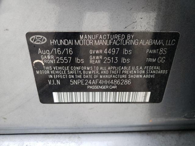 Photo 9 VIN: 5NPE24AF4HH486286 - HYUNDAI SONATA SE 