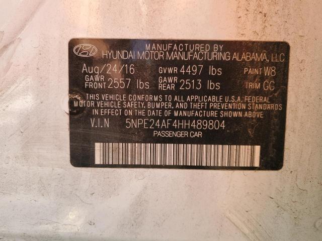 Photo 11 VIN: 5NPE24AF4HH489804 - HYUNDAI SONATA 