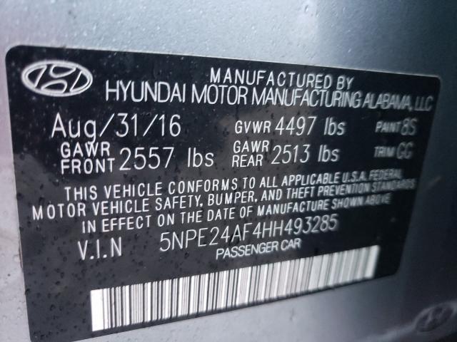 Photo 9 VIN: 5NPE24AF4HH493285 - HYUNDAI SONATA SE 