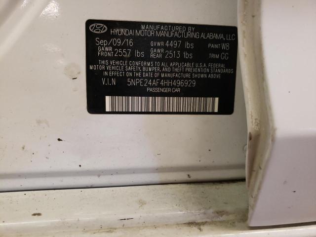 Photo 12 VIN: 5NPE24AF4HH496929 - HYUNDAI SONATA 