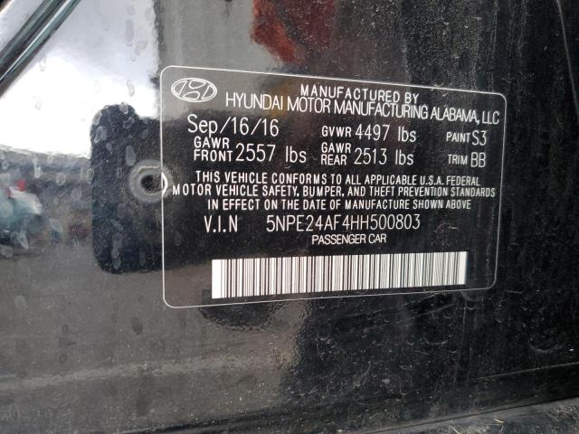 Photo 12 VIN: 5NPE24AF4HH500803 - HYUNDAI SONATA SE 