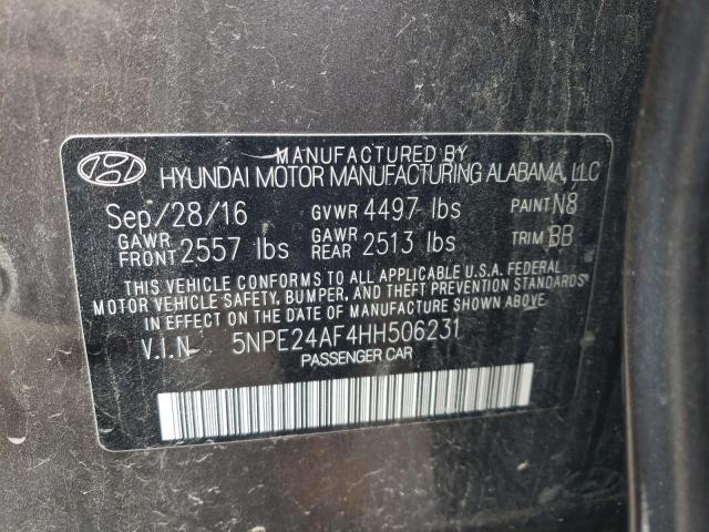 Photo 11 VIN: 5NPE24AF4HH506231 - HYUNDAI SONATA SE 