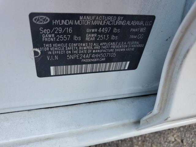 Photo 11 VIN: 5NPE24AF4HH507105 - HYUNDAI SONATA SE 