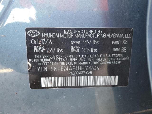 Photo 12 VIN: 5NPE24AF4HH514636 - HYUNDAI SONATA SE 