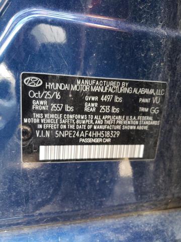 Photo 9 VIN: 5NPE24AF4HH518329 - HYUNDAI SONATA SE 