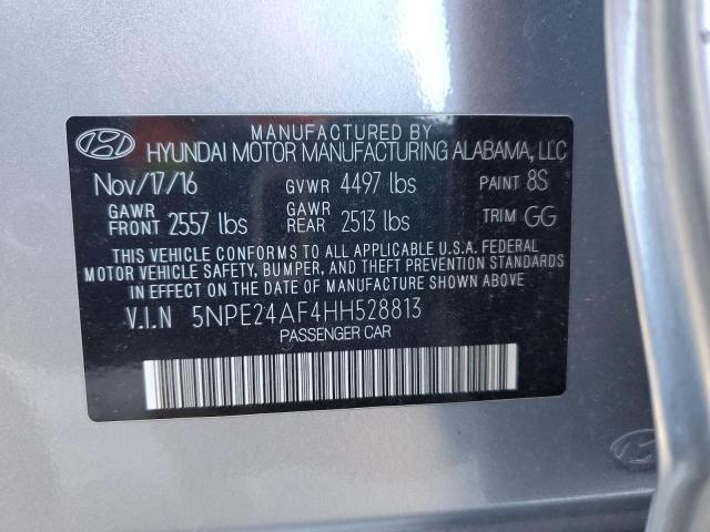 Photo 11 VIN: 5NPE24AF4HH528813 - HYUNDAI SONATA SE 