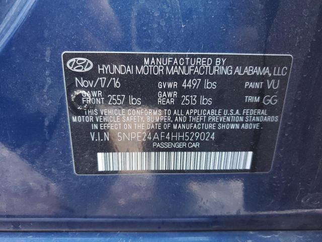 Photo 11 VIN: 5NPE24AF4HH529024 - HYUNDAI SONATA SE 