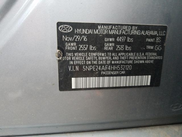 Photo 9 VIN: 5NPE24AF4HH532120 - HYUNDAI SONATA SE 