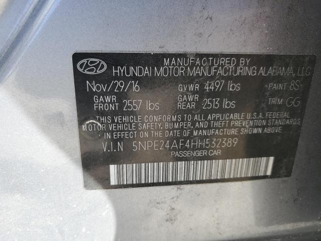 Photo 12 VIN: 5NPE24AF4HH532389 - HYUNDAI SONATA 