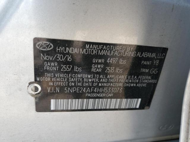 Photo 9 VIN: 5NPE24AF4HH533073 - HYUNDAI SONATA SE 