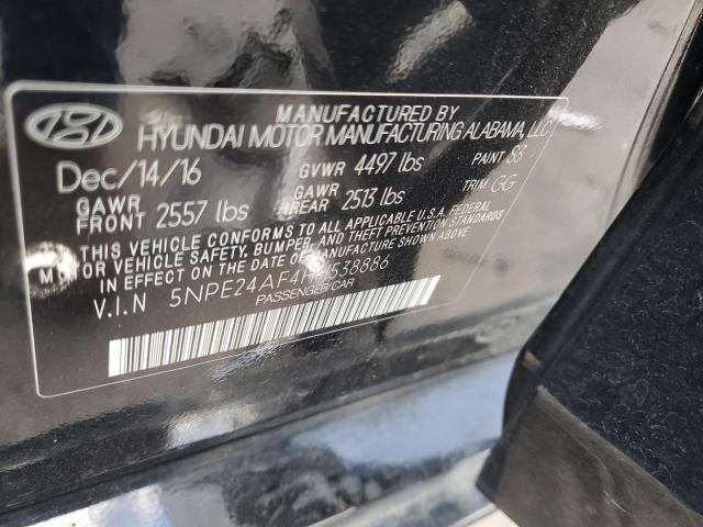 Photo 11 VIN: 5NPE24AF4HH538886 - HYUNDAI SONATA SE 