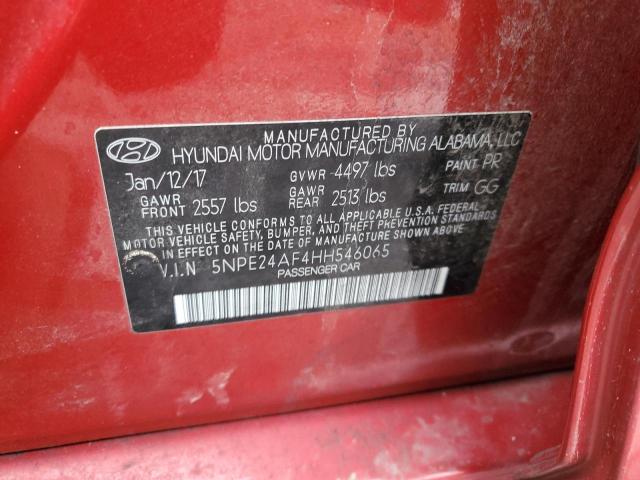 Photo 11 VIN: 5NPE24AF4HH546065 - HYUNDAI SONATA 