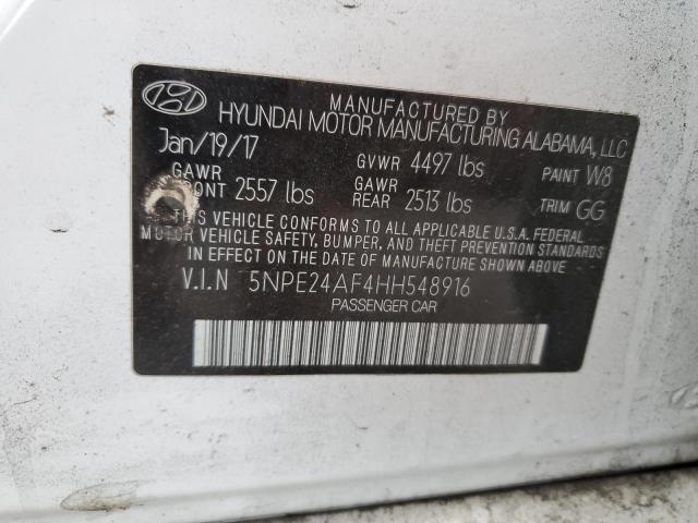 Photo 11 VIN: 5NPE24AF4HH548916 - HYUNDAI SONATA 