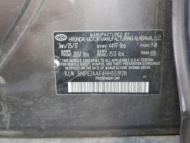 Photo 11 VIN: 5NPE24AF4HH551928 - HYUNDAI SONATA 