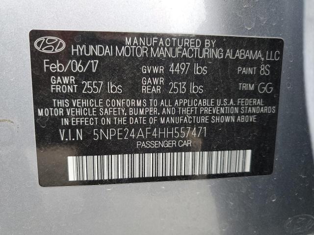 Photo 11 VIN: 5NPE24AF4HH557471 - HYUNDAI SONATA SE 