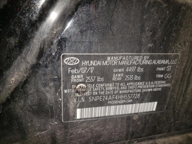 Photo 9 VIN: 5NPE24AF4HH557728 - HYUNDAI SONATA SE 