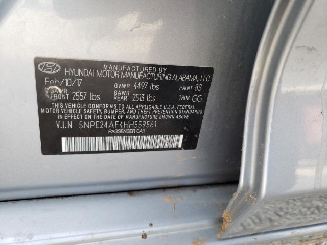 Photo 9 VIN: 5NPE24AF4HH559561 - HYUNDAI SONATA 