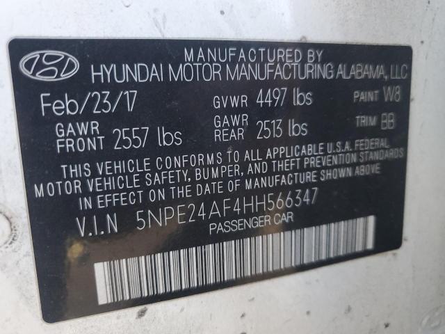 Photo 12 VIN: 5NPE24AF4HH566347 - HYUNDAI SONATA SE 