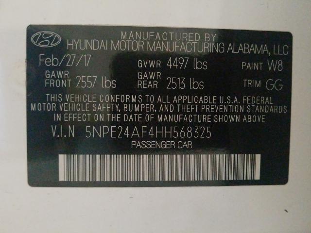 Photo 9 VIN: 5NPE24AF4HH568325 - HYUNDAI SONATA SE 