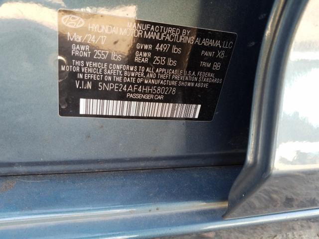 Photo 9 VIN: 5NPE24AF4HH580278 - HYUNDAI SONATA SE 