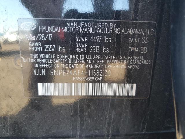 Photo 9 VIN: 5NPE24AF4HH582130 - HYUNDAI SONATA SE 