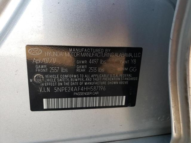 Photo 9 VIN: 5NPE24AF4HH587196 - HYUNDAI SONATA SE 