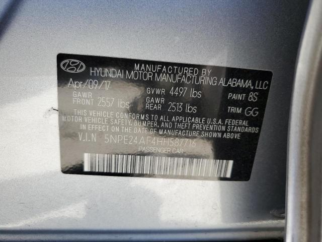 Photo 11 VIN: 5NPE24AF4HH587716 - HYUNDAI SONATA 