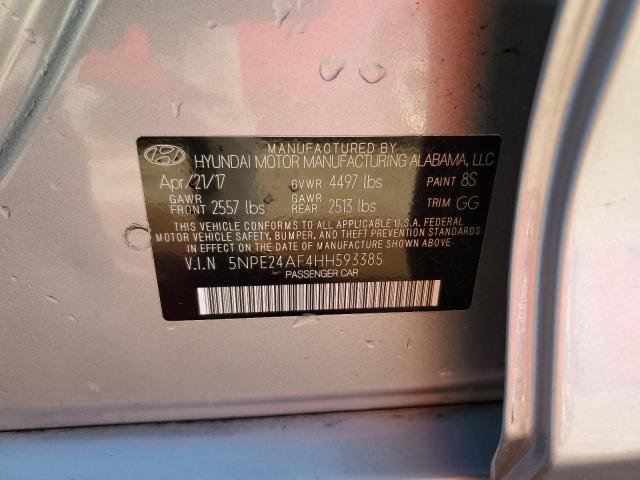 Photo 12 VIN: 5NPE24AF4HH593385 - HYUNDAI SONATA SE 