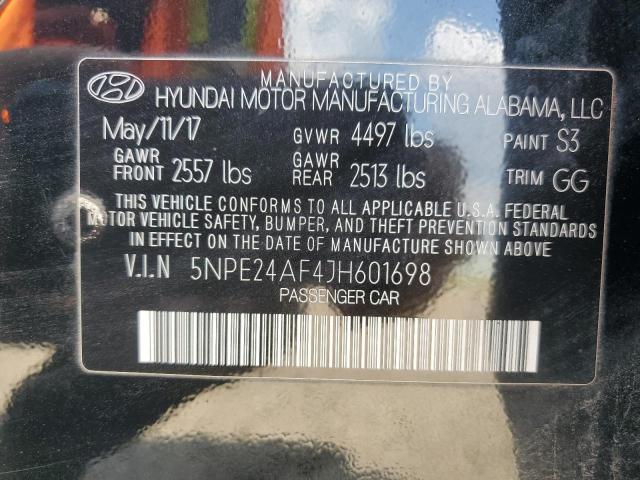 Photo 11 VIN: 5NPE24AF4JH601698 - HYUNDAI SONATA SE 