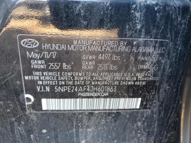 Photo 11 VIN: 5NPE24AF4JH601863 - HYUNDAI SONATA 